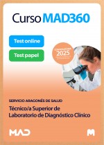 Curso MAD360 Técnico/a Superior de Laboratorio de Diagnóstico Clínico + Libros Papel