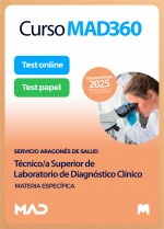 Curso MAD360 Técnico Superior de Laboratorio de Diagnóstico Clínico (parte específica) + Libros Papel