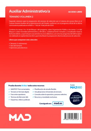 Auxiliar Administrativo/a (acceso libre)