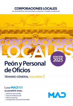 Peón y Personal de Oficios de Ayuntamientos, Diputaciones y otras Corporaciones Locales