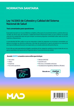 Ley 16/2003, de 28 de mayo de Cohesión y Calidad del Sistema Nacional de Salud