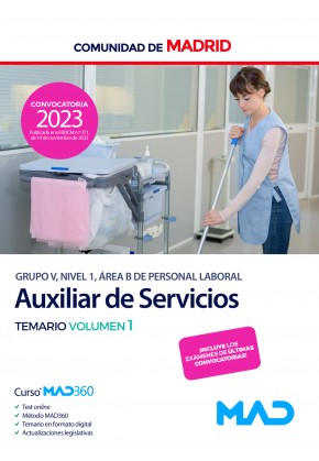 Personal Auxiliar de Servicios (Grupo V, Nivel 1, Área B)