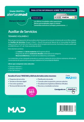 Personal Auxiliar de Servicios (Grupo V, Nivel 1, Área B)