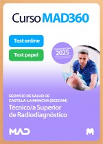 Curso MAD360 Técnico/a Superior de Radiodiagnóstico Servicio de Salud de Castilla-La Mancha (SESCAM) + Libros Papel