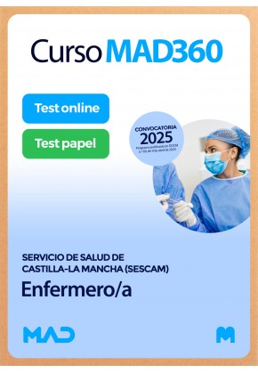 Curso MAD360 Enfermero/a + Libros Papel