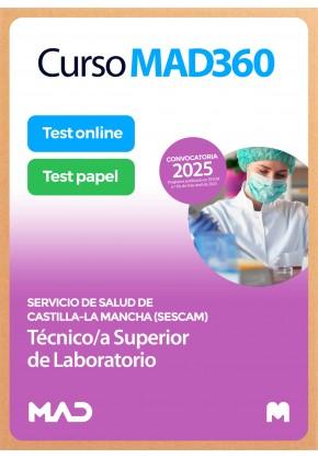 Curso MAD360 Técnico/a Superior de Laboratorio + Libros Papel