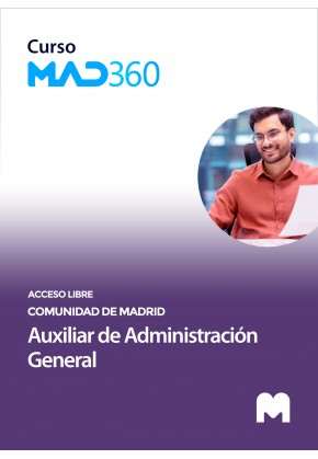 Acceso Curso MAD360 Auxiliar de Administración General de la Comunidad de Madrid (Acceso Libre)