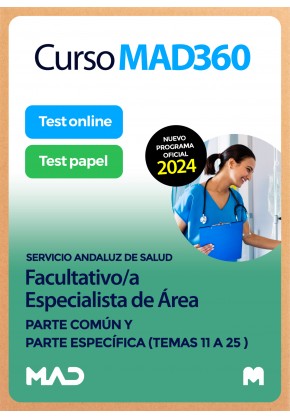 Curso MAD360 Facultativo/a Especialista de Área (parte común y específico) SAS