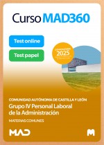 Curso MAD360 Grupo IV Personal Laboral (materias comunes) Castilla y León + Libros Papel
