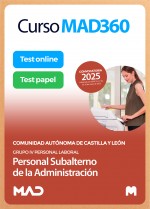 Curso MAD360 Personal Subalterno (Grupo IV Personal Laboral)  + Libros Papel