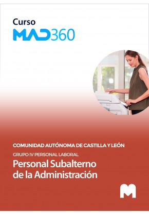 Acceso 12 meses Curso MAD360 Personal Subalterno (Grupo IV Personal Laboral)