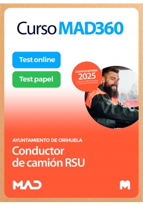 Curso MAD360 Conductor de camión RSU + Libros Papel