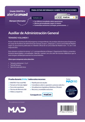 Auxiliar de Administración General (acceso libre)