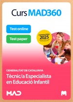 Curs MAD360 Tècnic/a Especialista en Educació Infantil + Llibres Paper