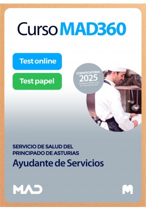 Curso MAD360 Ayudante de Servicios + Libros Papel