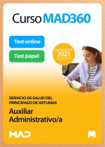 Curso MAD360 Auxiliar Administrativo/a + Libros Papel