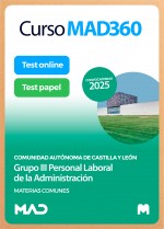 Curso MAD360 Grupo III Personal Laboral (materias comunes) + Libros Papel