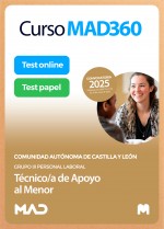 Curso MAD360 Técnico/a de Apoyo al Menor (Grupo III Personal Laboral) + Libros Papel