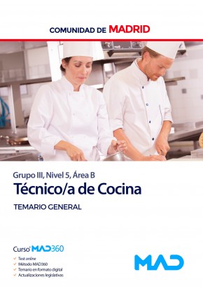 Técnico de Cocina (Grupo III, Nivel 5, Área B)