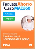 Paquete Ahorro Curso MAD360 Técnico/a de Cocina