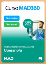 Curso MAD360 Operario/a Ayuntamiento de Vitoria-Gasteiz + Libros Papel