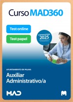 Curso MAD360 Auxiliar Administrativo/a + Libros Papel
