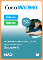 Curso MAD360 Conductor/a (Grupo III Personal Laboral) + Libros Papel