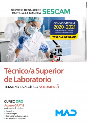 Técnico/a Superior de Laboratorio del Servicio de Salud de Castilla-La Mancha (SESCAM)