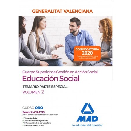 Cuerpo superior de gestión en acción social de la Administración de la Generalitat Valenciana, escala Educación Social