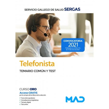 Telefonista del Servicio Gallego de Salud (SERGAS)