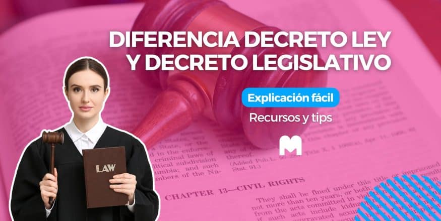 Diferencia decreto ley y decreto legislativo: explicación fácil