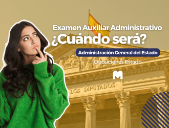 cuando será el examen de auxiliar administrativo del estado
