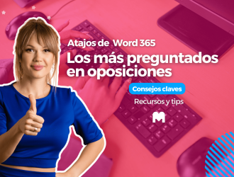 atajos e teclado oposiciones word 365