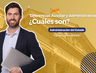 diferencias auxiliar administrativo estado