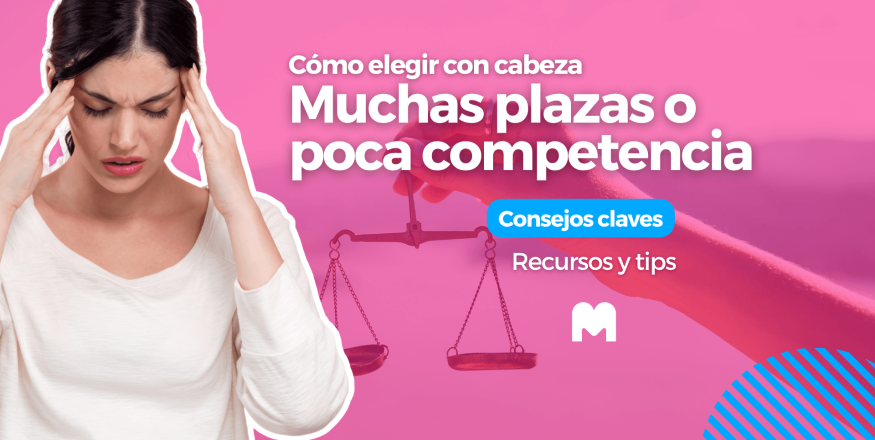 plazas o poca competencia